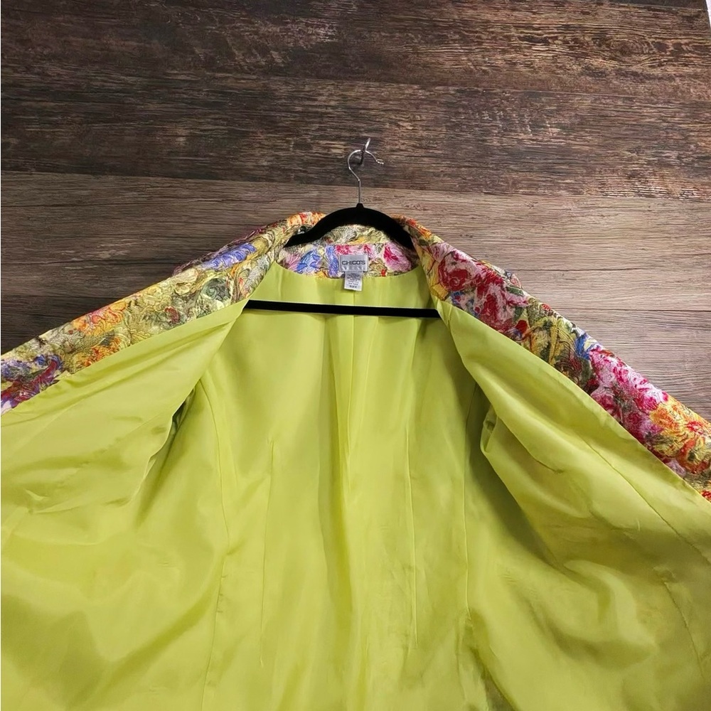 Chico's Vibrant Floral Blazer - Picture 2 of 8